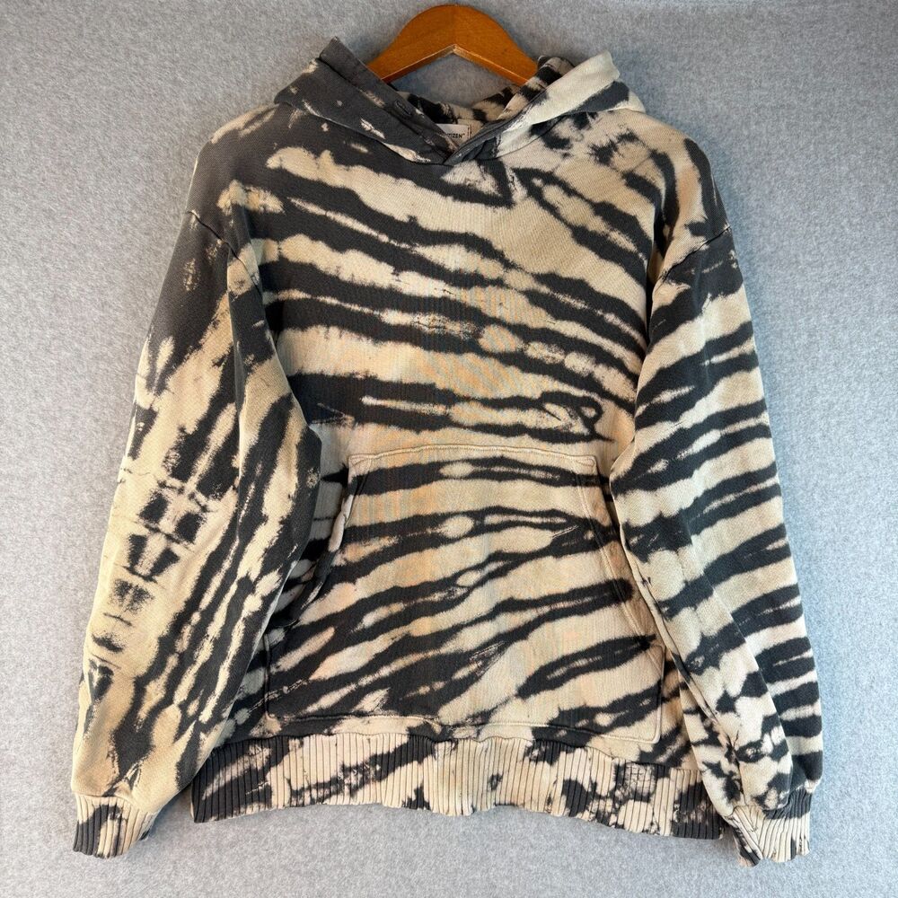 Cotton Citizen Stripped/ Tie Dye Pull Over Hoodie Streetwear